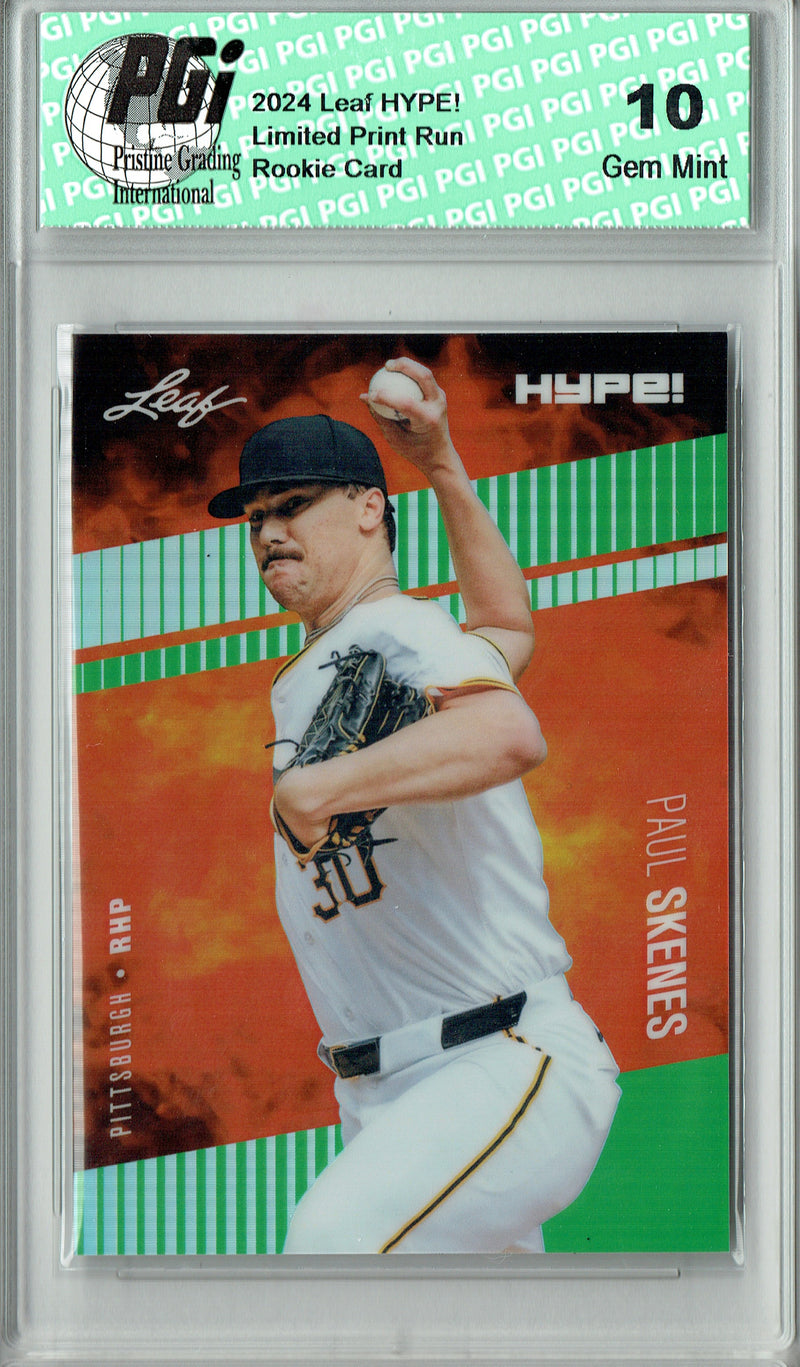 Paul Skenes 2024 Leaf HYPE! Metal #HM-13 Green Only 5 Made Rookie Card PGI 10