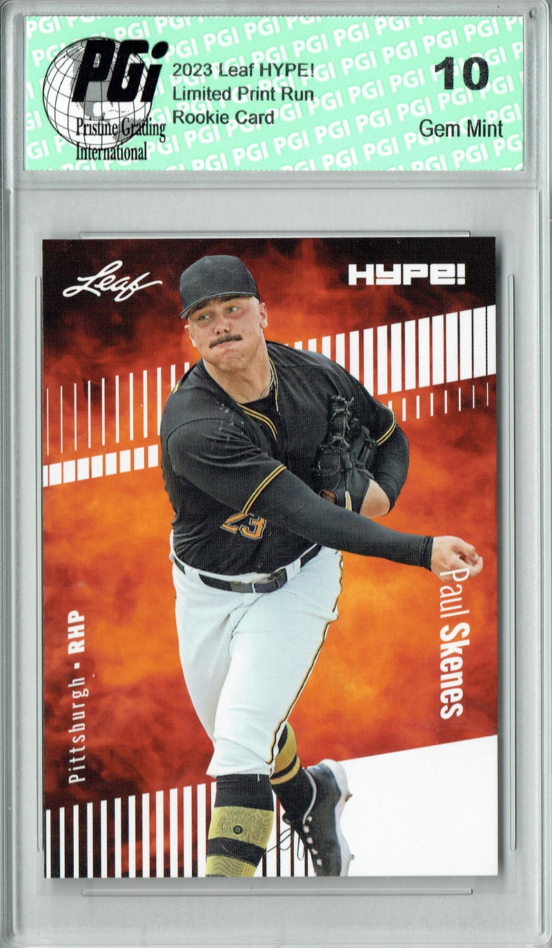 Paul Skenes 2023 Leaf HYPE! #132 Only 5000 Made! Pirates Rookie Card PGI 10