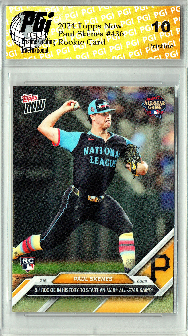 Paul Skenes Rookie Card 2024 Topps Now #436 PRISTINE, PGI 10, Pittsburgh Pirates Baseball