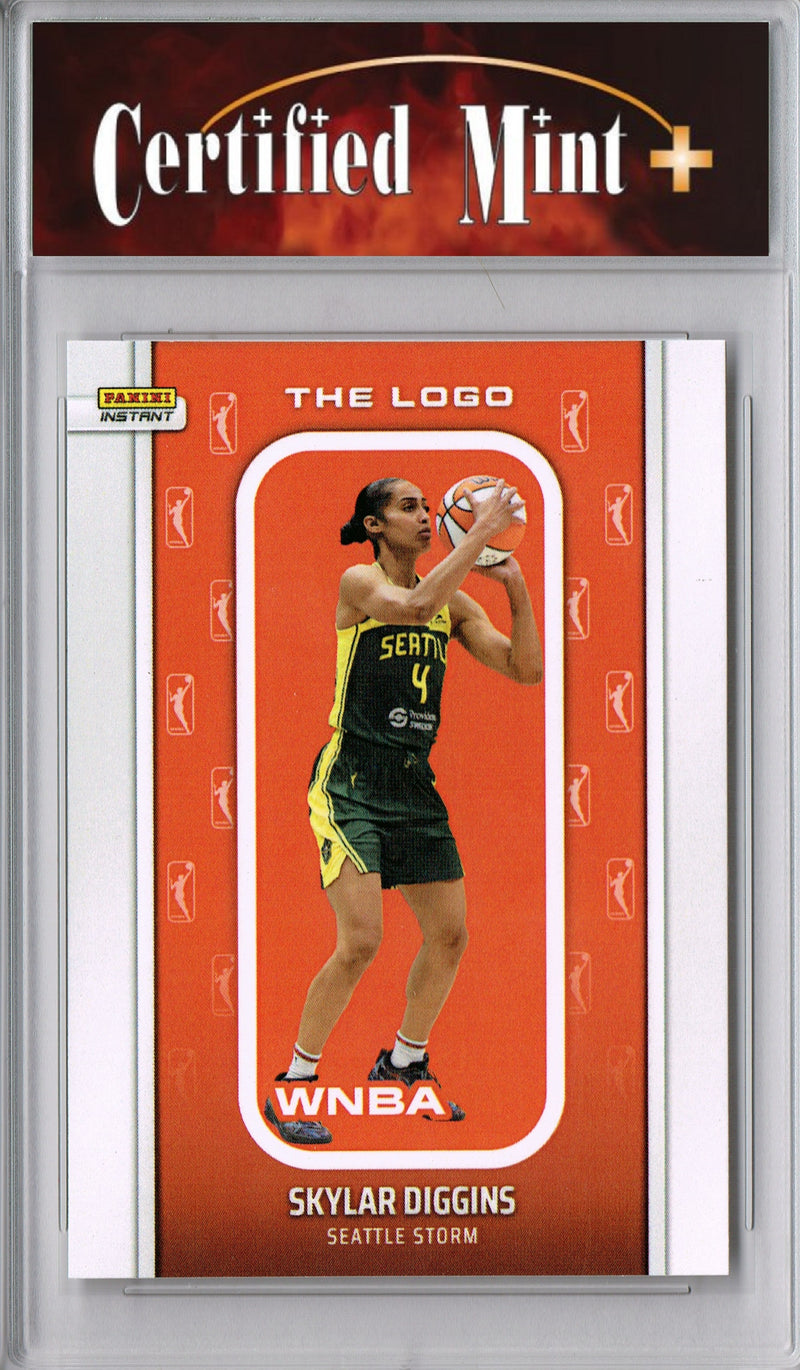 Certified Mint+ Skylar Diggins 2025 WNBA The Logo #LOGO-13 Only 1,447 Made Rare Trading Card Seattle Storm