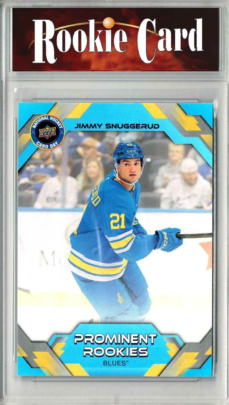Jimmy Snuggerud Rookie Card 2026 Upper Deck #NHCD-7 National Hockey Card Day, Certified Mint+ Condition, St. Louis Blues Hockey