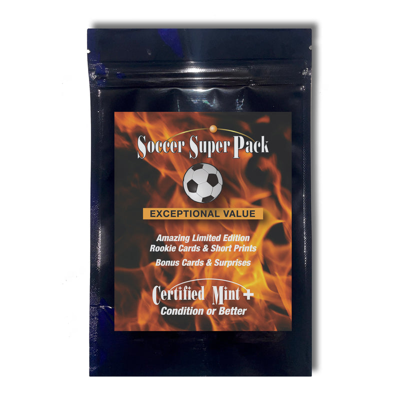 Soccer Superpack II - Best Selling Trading Cards - Erling Haaland, 2) Lionel Messi, Vini Jr., 2) Cristiano Ronaldo & More - 10 cards plus bonuses - All Certified Mint+