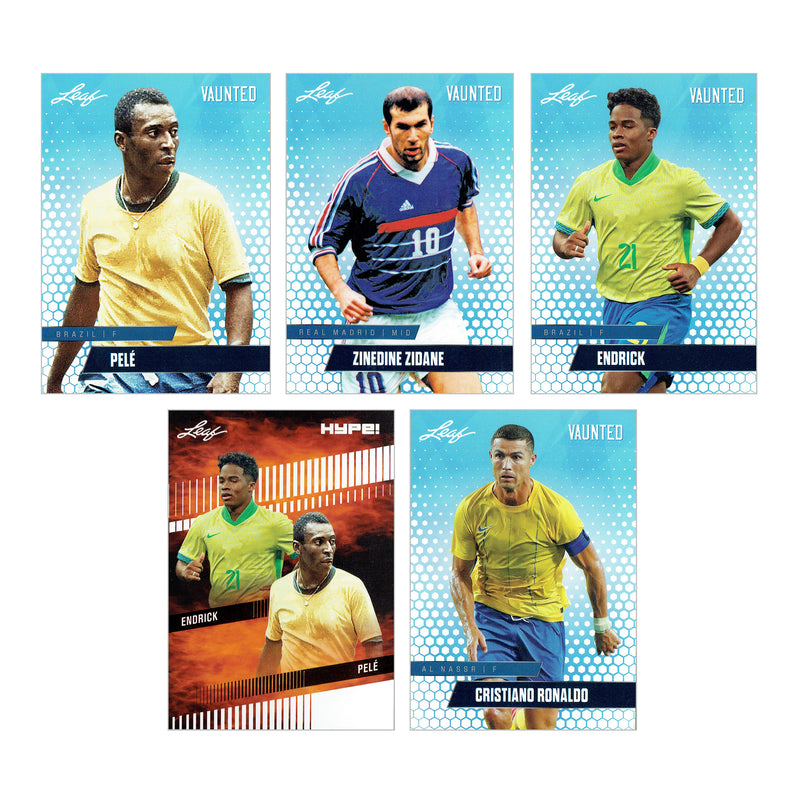 Soccer Superpack IV - Legends & Prospects - Zinedine Zidane, Lamine Yamal, Pele, Lionel Messi, Cristiano Ronaldo, Harry Kane & more - 14 Certified Mint Cards