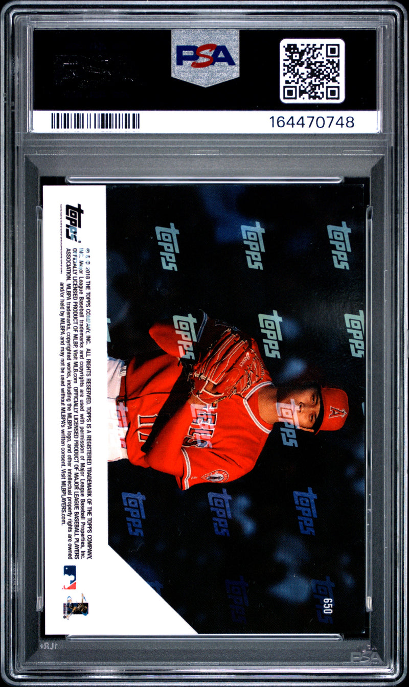 Shohei Ohtani Rookie Card 2018 Topps Now #650 MLB History, PSA 8, Los Angeles Angels Baseball