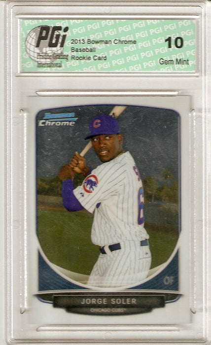 2014 Bowman Chrome Rookie Card #114 Jorge Soler PGI 10