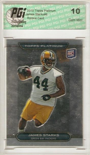 James Starks 2010 Topps Platinum Green Bay Running Back Rookie Card