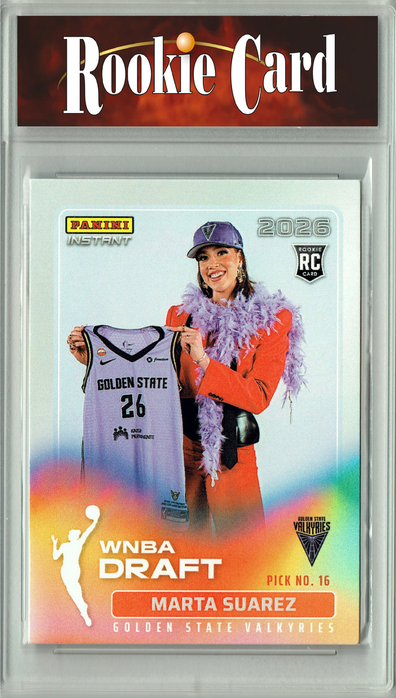 Marta Suarez Rookie Card Golden State Valkyries 2026 WNBA Draft Night #DN-13 1 of 1678 Certified Mint+ Trading Card