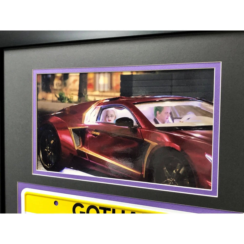 "Suicide Squad" Joker Movie Car License Plate Framed Collage Jared Leto