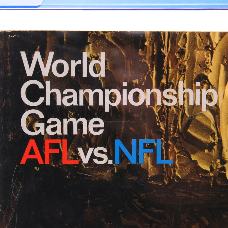 Super Bowl 1 AFL vs NFL Official Program 1967 CGC 7.0 Packers Chiefs 1/15/67