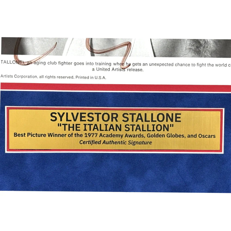 Sylvester Stallone Signed Rocky 8x10 Photo Framed Autograph SWAU/COA
