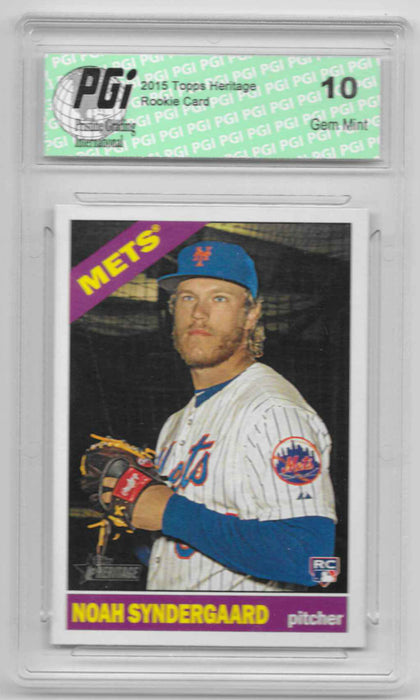 Noah Syndergaard 2016 Topps Heritage #618 Rookie Card PGI 10