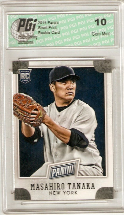 Masahiro Tanaka 2014 Panini National VIP #4 New York Yankees Rookie Card PGI 10