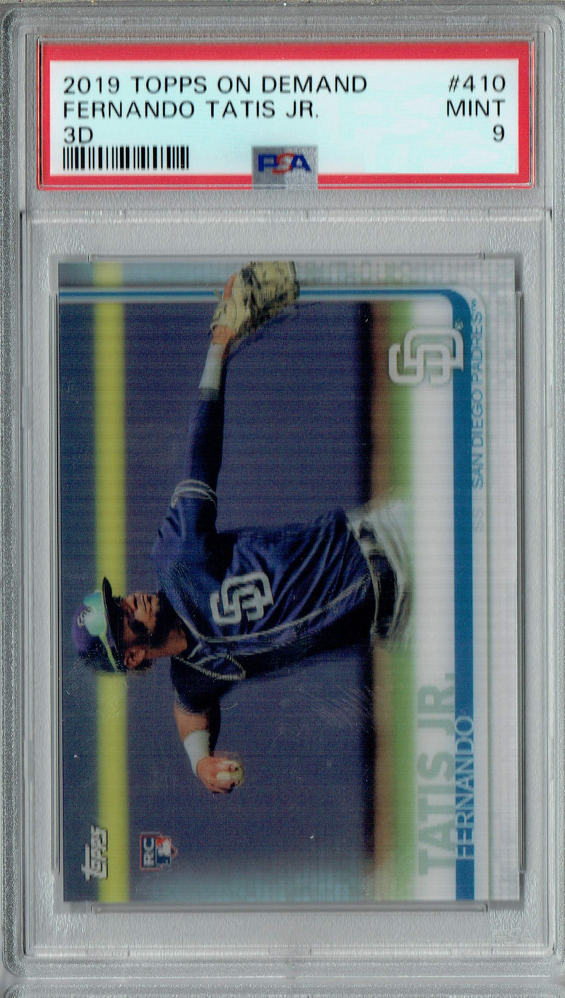 PSA 9 Fernando Tatis Jr. 2019 Topps on Demand 3D #410 Rookie Card Only 540 Made