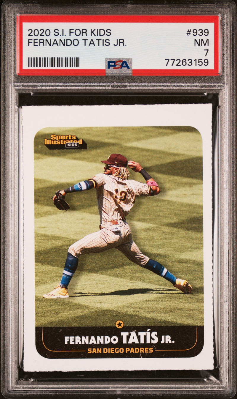 PSA 7 NM Fernando Tatis Jr. 2020 S.I. For Kids #939 Rookie Card
