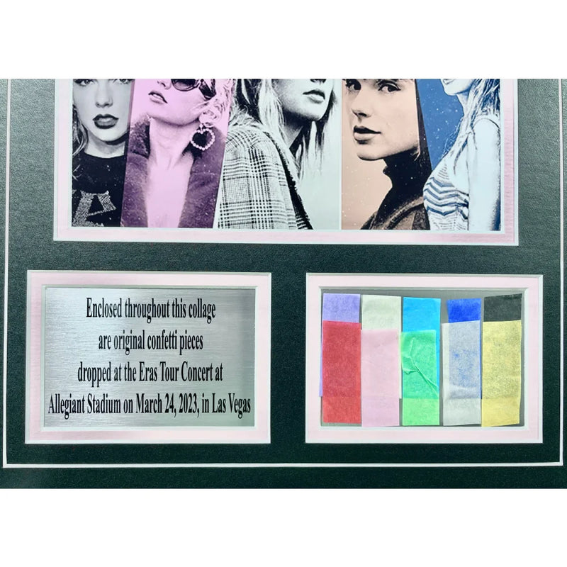 Taylor Swift Authentic Eras Tour Concert Used Confetti Framed Poster Un Signed