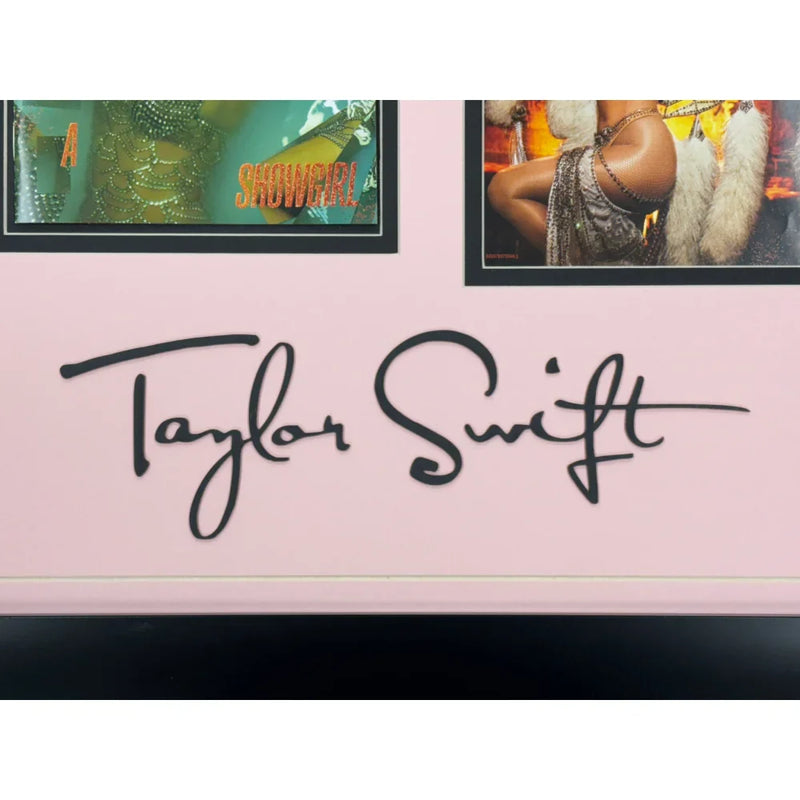 Taylor Swift Autograph – Signed Life of a Showgirl CD Collage Framed (JSA)