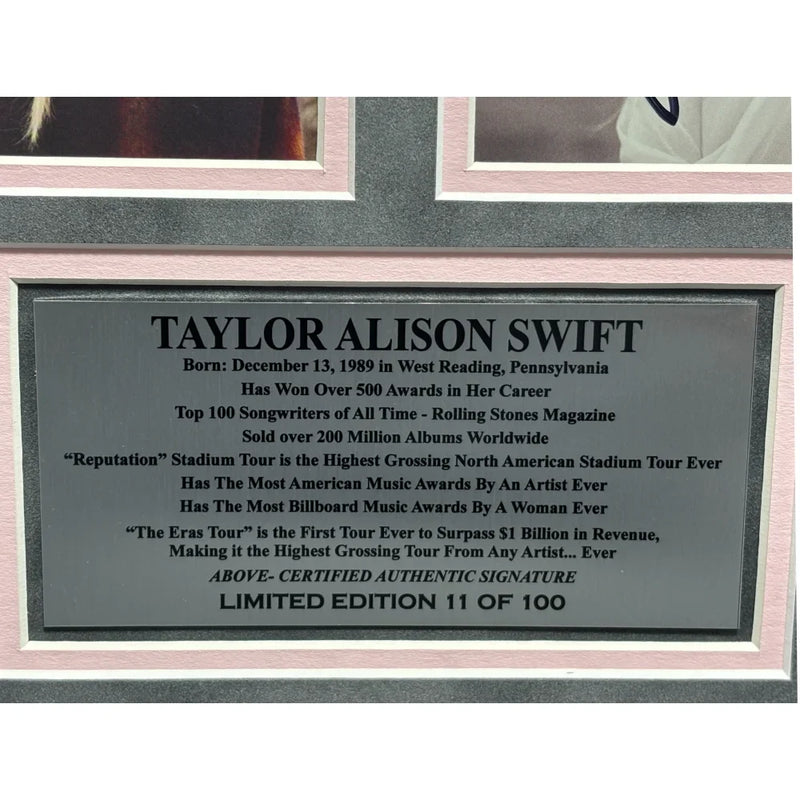 Taylor Swift Autographed CD Original Studio Albums All 12 Framed JSA Signed #D/100 Life Showgirl