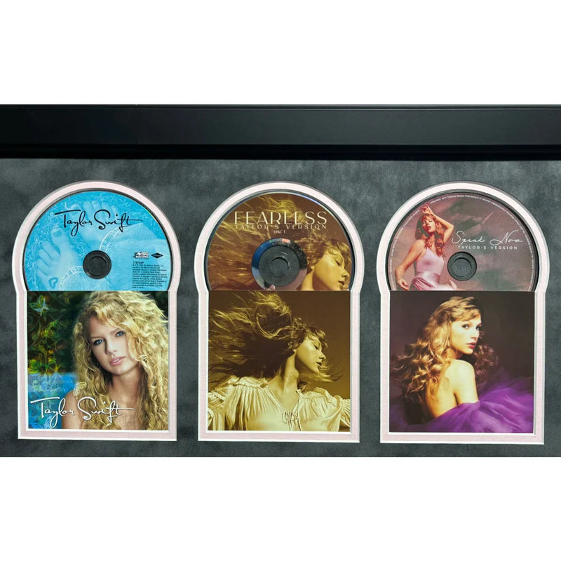 Taylor Swift Autographed CD TV Version Studio Albums All 12 Framed JSA Signed #D/100 Life Showgirl