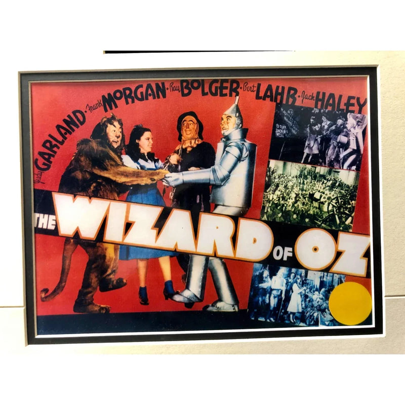 "The Wizard of Oz" Framed Jack Haley Check Collage W/ Autograph COA JSA Garland