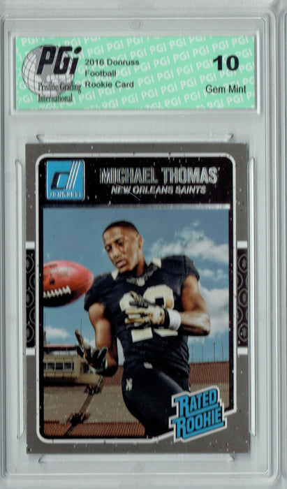 Michael Thomas 2016 Donruss Rated Rookie #386 SP Rookie Card PGI 10