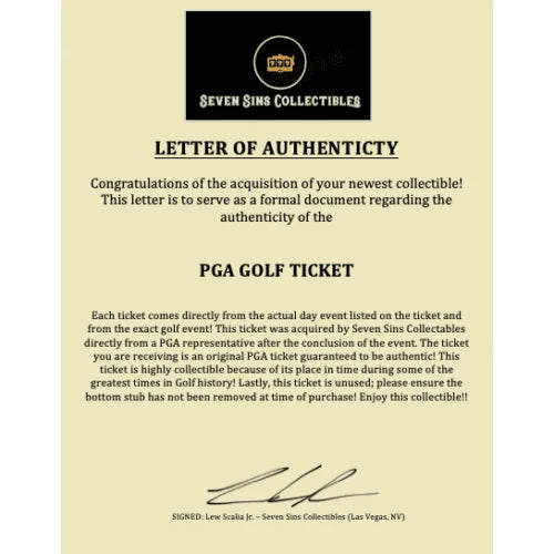 Tiger Woods Framed Authentic 2007 Fedex Cup Ticket Collage COA Golf us PGA