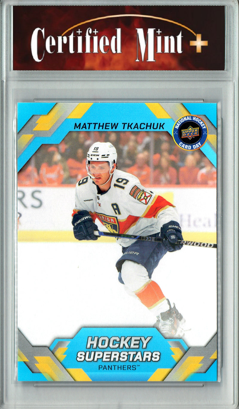 Matthew Tkachuk Trading Card 2026 Upper Deck #NHCD-20 National Hockey Card Day, Certified Mint+ Condition, Florida Panthers Hockey