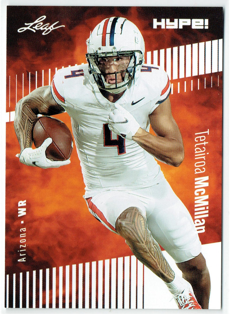 Mint Tetairoa McMillan 2024 Leaf HYPE! #LH-171 Only 5000 Made Rookie Card