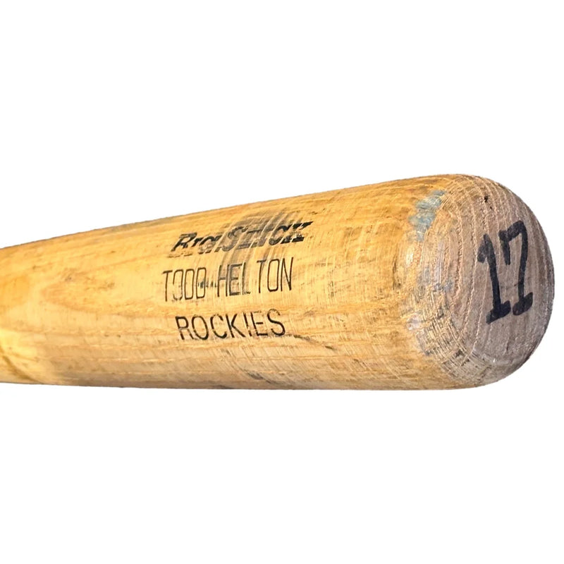Todd Helton Game Used 1998 Rookie Year Baseball Bat COA Team Colorado Rockies
