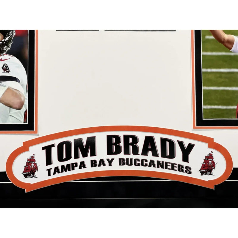 Tom Brady Autographed Tampa Bay Buccaneers Framed Jersey Inscribed "Sb LV Champs" Authentic COA
