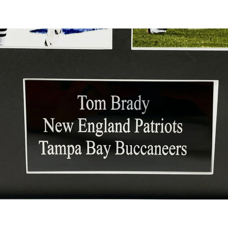 Tom Brady Framed 10 Football Card 8x10 Collage Lot Patriots Buccaneers