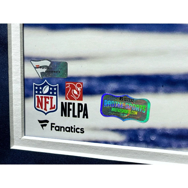 Tom Brady / Rob Gronkowski Signed New England Patriots 16x20 Photo Framed W/ Game Used Confetti COA