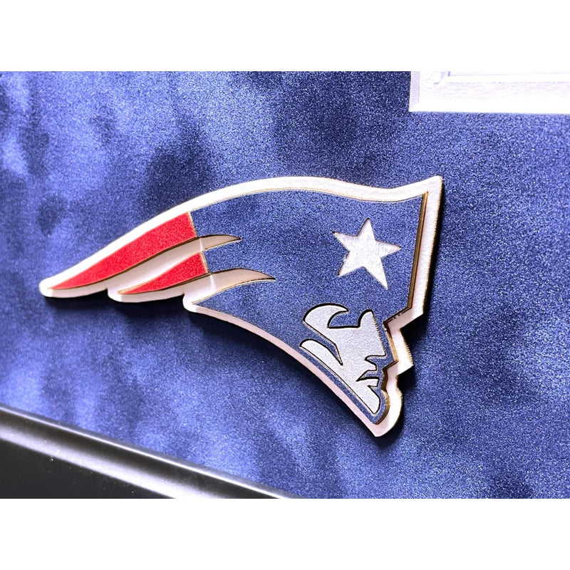 Tom Brady / Rob Gronkowski Signed New England Patriots 16x20 Photo Framed W/ Game Used Confetti COA