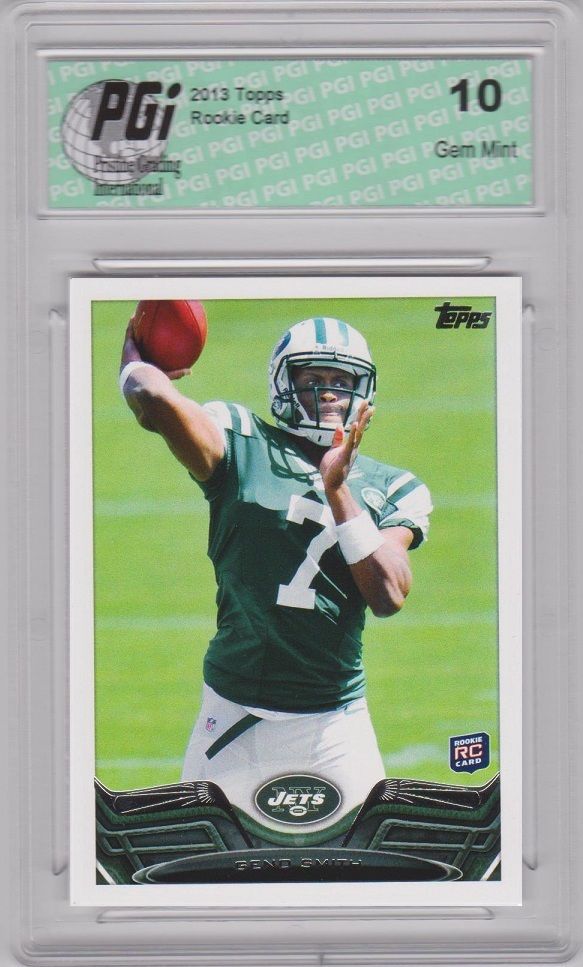 2013 Topps Football #126 Geno Smith RC Jets Rookie Card PGI 10
