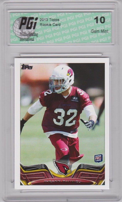 2013 Topps Football #211 Tyrann Mathieu RC LSU Cardinals Rookie Card PGI 10