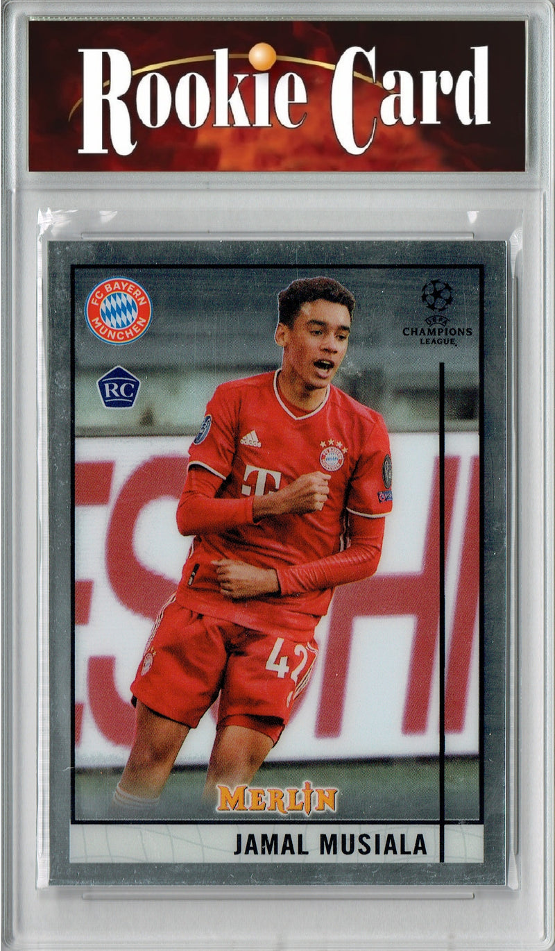 Certified Mint+ Jamal Musiala 2021 Merlin #73 Rookie Card FC Bayern Munchen