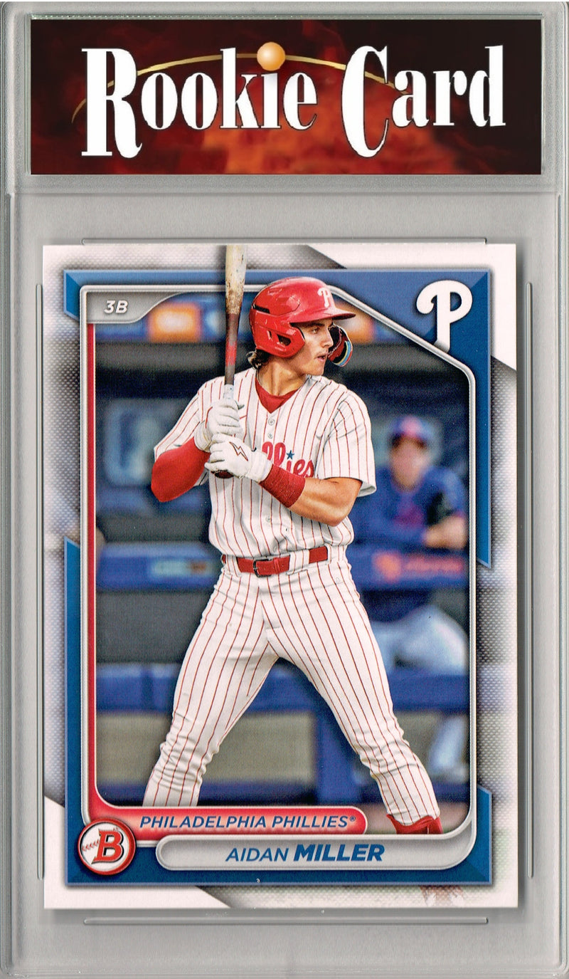 Certified Mint+ Aidan Miller 2024 Bowman #BD-115 Rookie Card Philadelphia Phillies