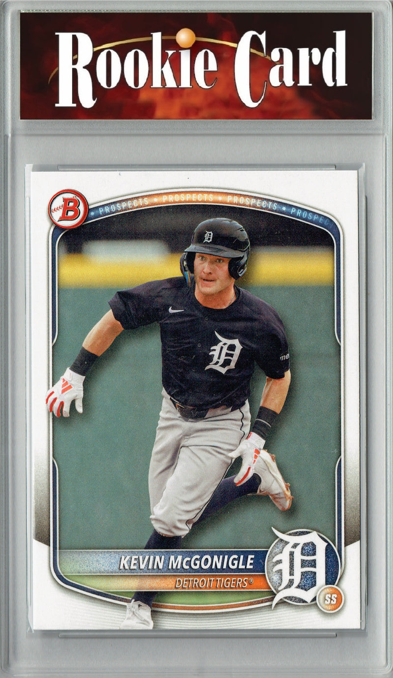 Certified Mint+ Kevin McGonigle 2025 Bowman #BD-59 Rookie Card Detroit Tigers