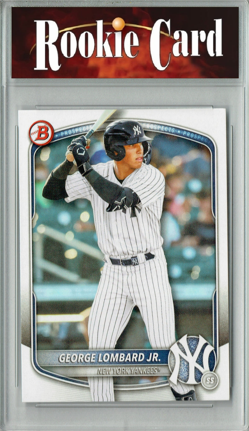Certified Mint+ George Lombard 2025 Bowman #BD-43 Rookie Card New York Yankees