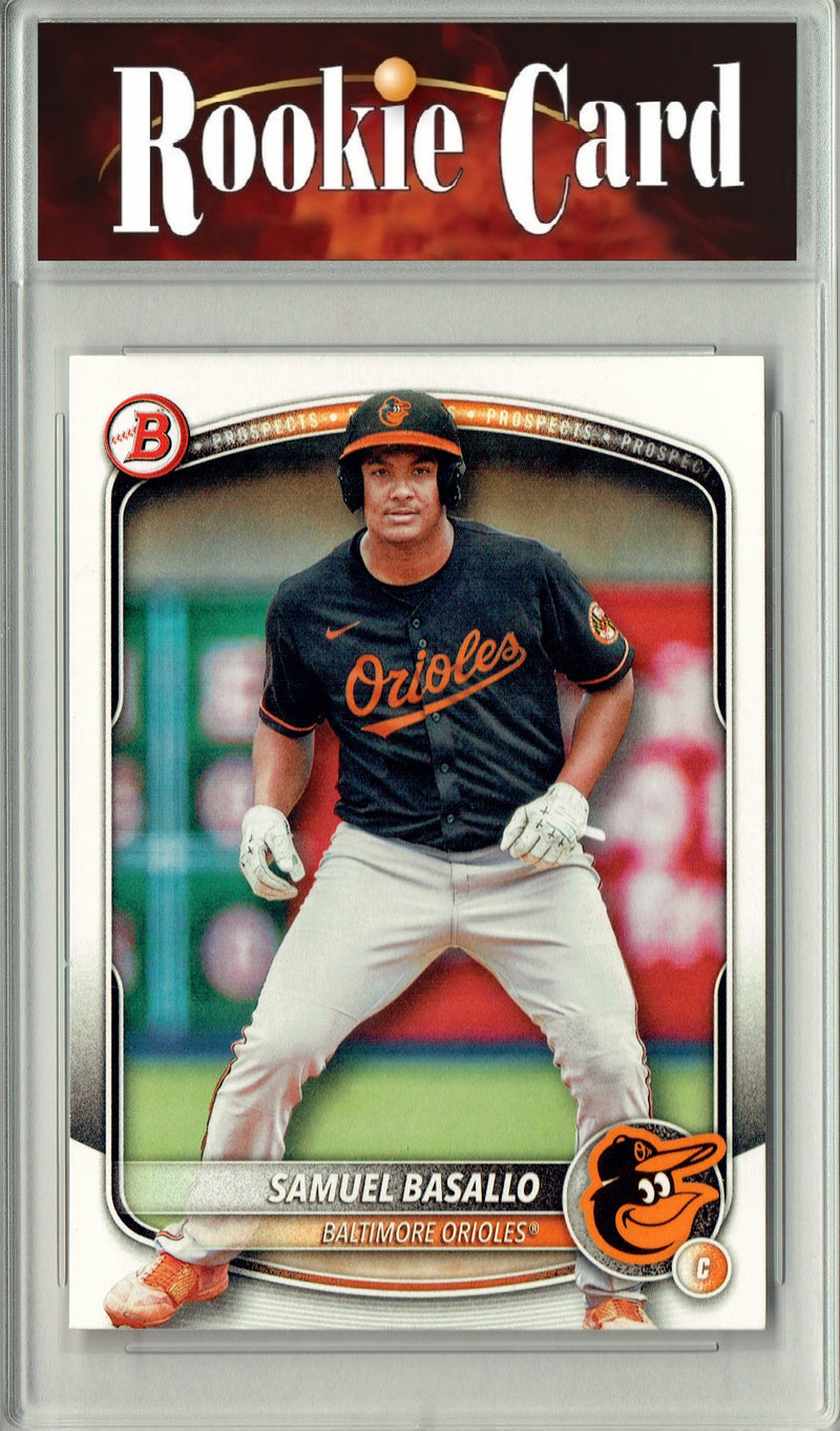 Certified Mint+ Samuel Basallo 2025 Bowman #BD-109 Rookie Card Baltimore Orioles