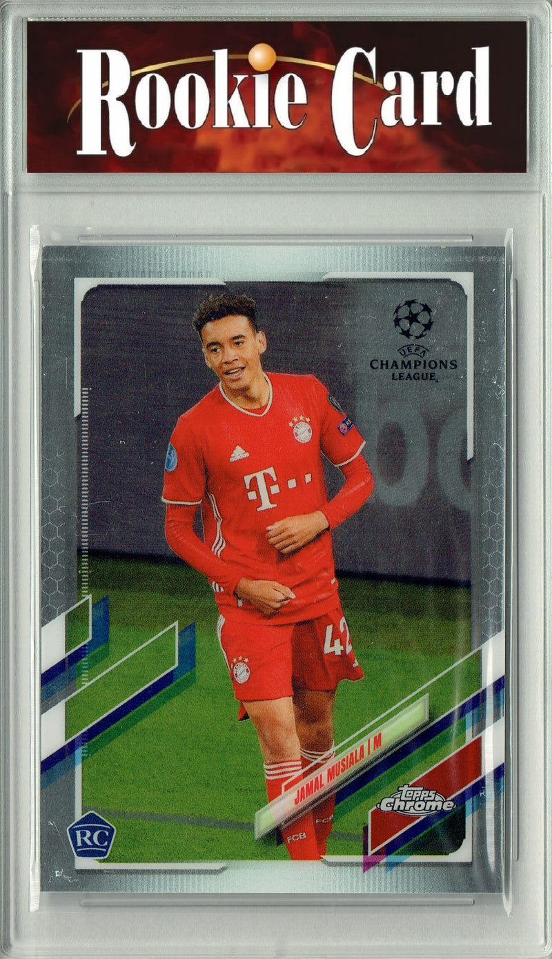 Certified Mint+ Jamal Musiala 2021 Chrome #81C Rookie Card FC Bayern Munchen