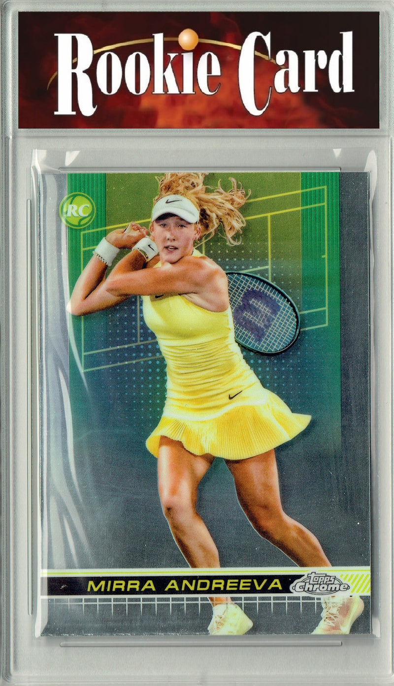Certified Mint+ Mirra Andreeva 2024 Chrome #81 Pro Tennis Rookie Card Russia