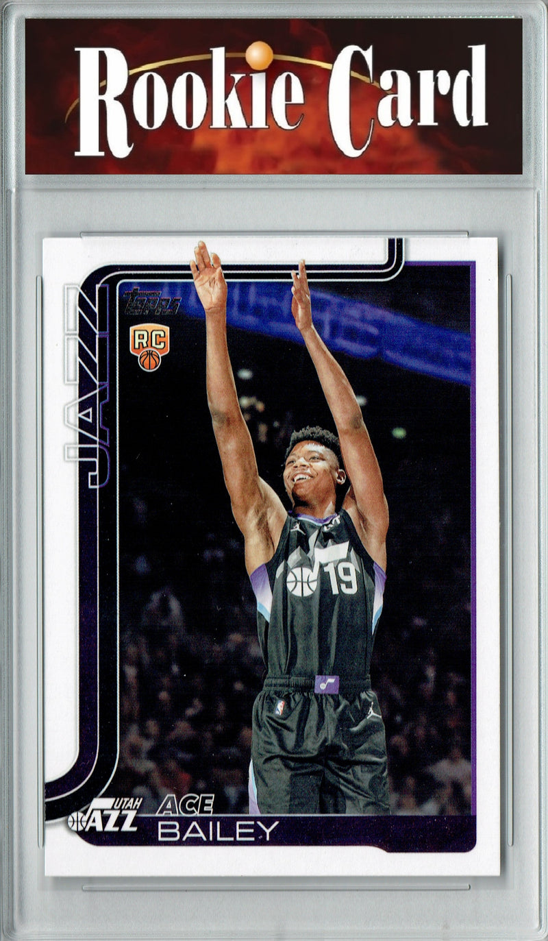 Certified Mint+ Ace Bailey 2025  #205 NBA Flagship Rookie Card Utah Jazz