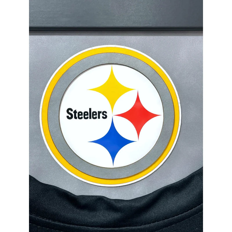 Troy Polamalu Autographed Pittsburgh Steelers Black Jersey Framed BAS Signed