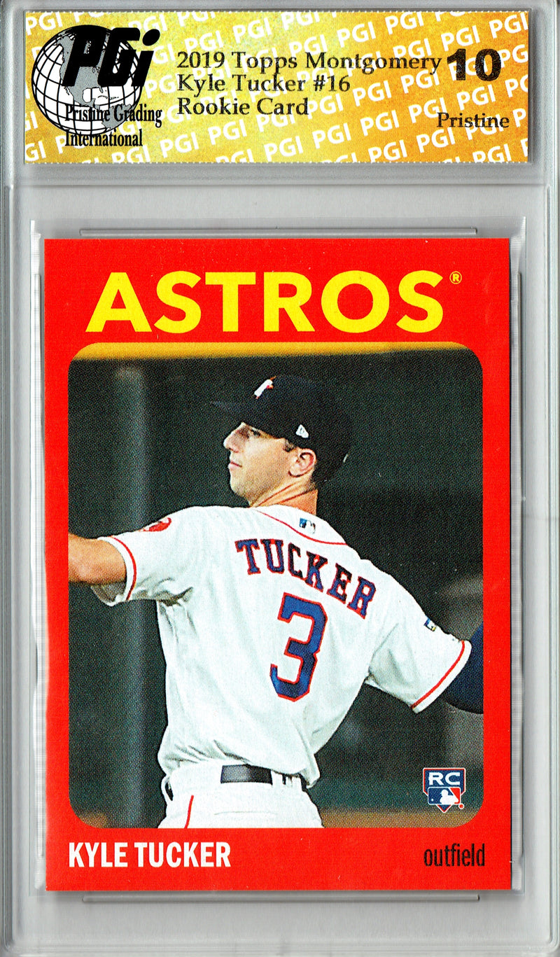 Kyle Tucker 2019 Topps Montgomery #16 PRISTINE Rookie Card PGI 10