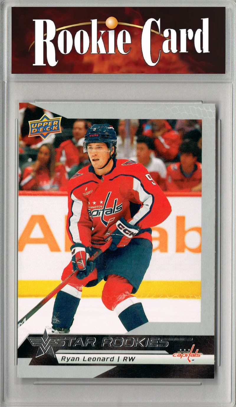 Certified Mint+ Ryan Leonard 2025 U.D. Star Rookies #9 Special Collection Rookie Card Washington Capitals