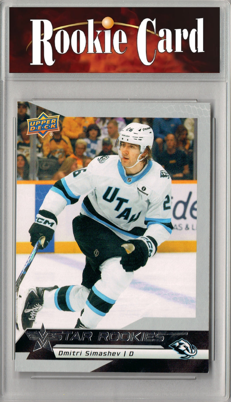 Certified Mint+ Dmitri Simashev 2025 U.D. Star Rookies #10 Special Collection Rookie Card Utah Mammoth