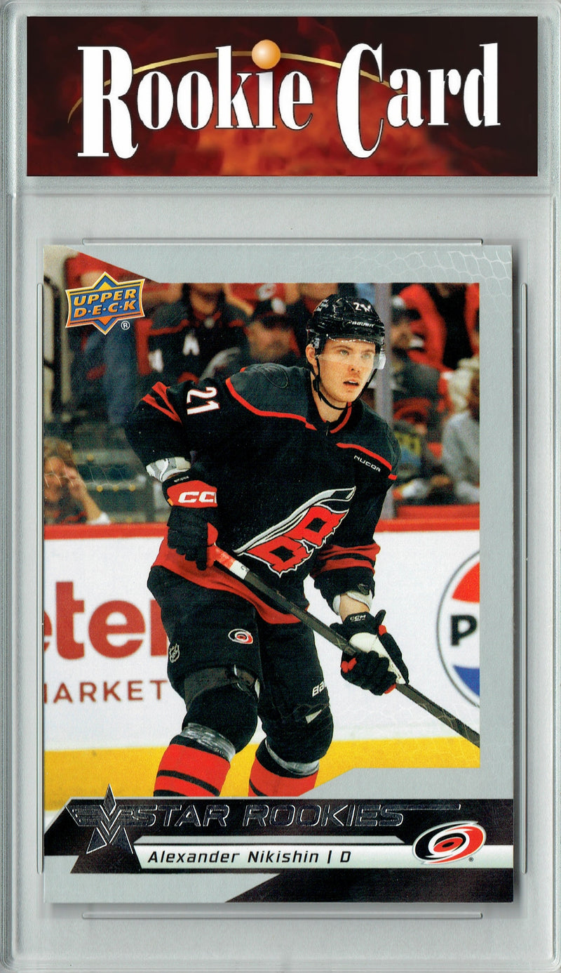 Certified Mint+ Alexander Nikishin 2025 U.D. Star Rookies #6 Special Collection Rookie Card Carolina Hurricanes