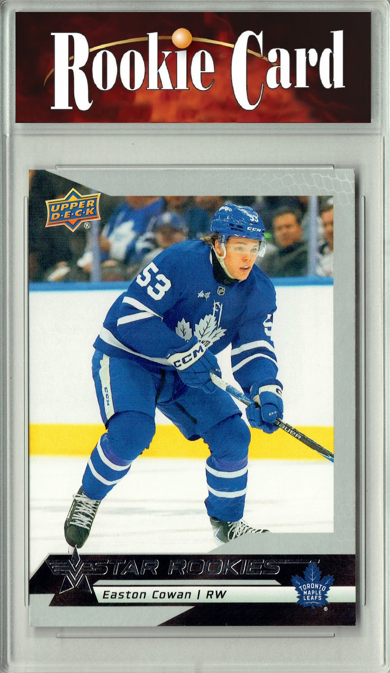 Certified Mint+ Easton Cowan 2025 U.D. Star Rookies #11 Special Collection Rookie Card Toronto Maple Leafs