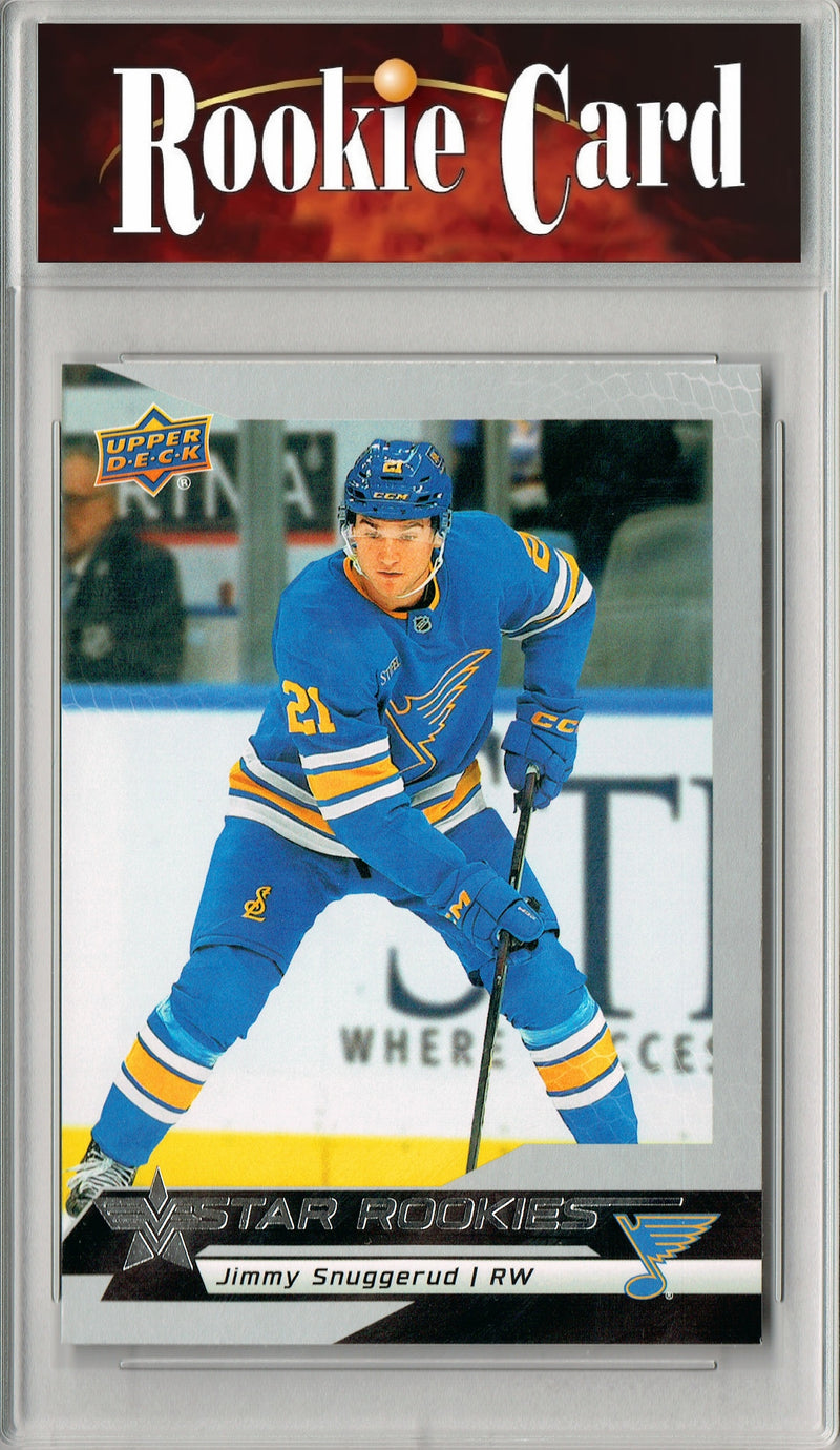 Certified Mint+ Jimmy Snuggerud 2025 U.D. Star Rookies #17 Special Collection Rookie Card St. Louis Blues