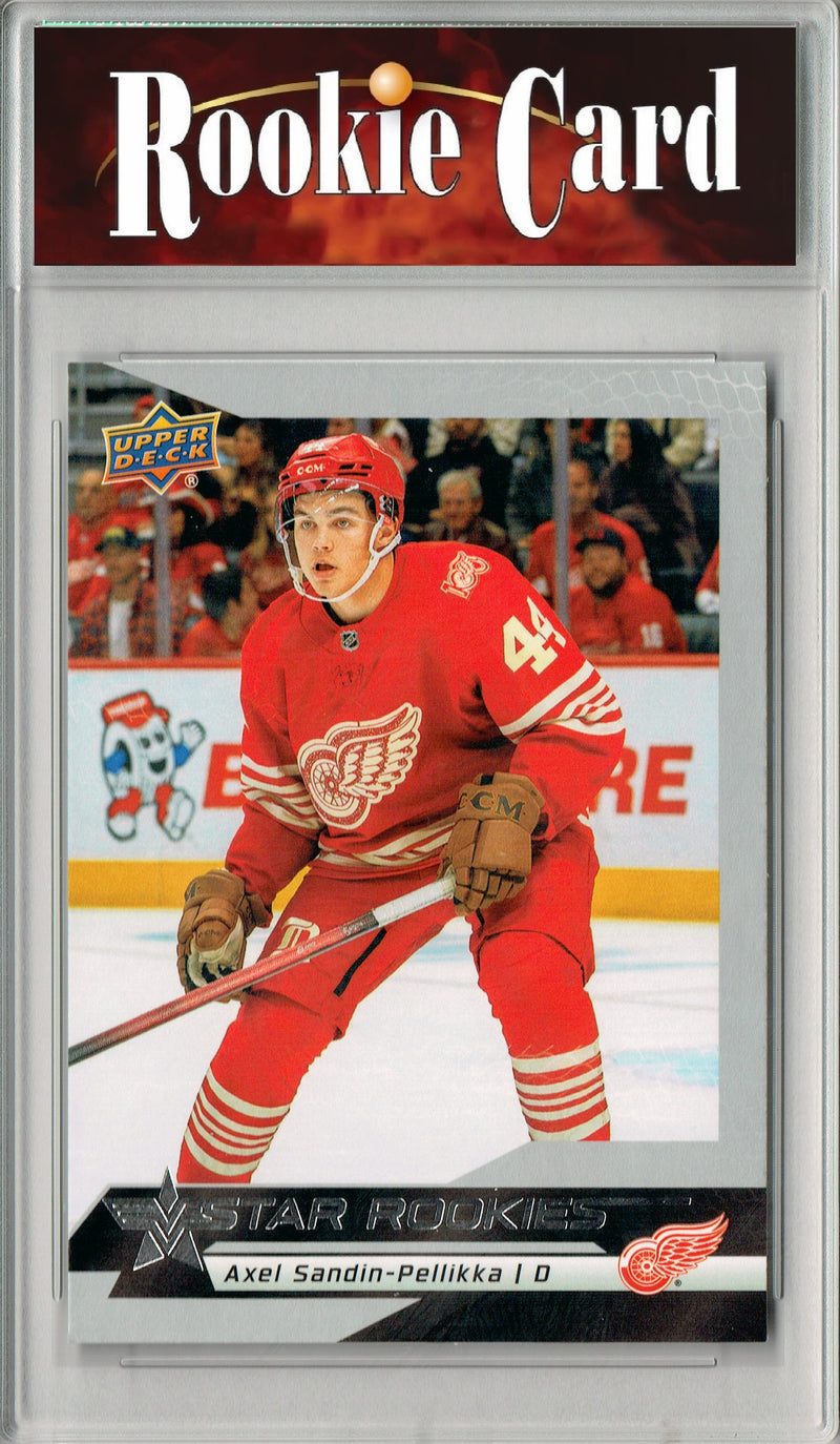 Certified Mint+ Axel Sandin-Pellikka 2025 U.D. Star Rookies #12 Special Collection Rookie Card Detroit Red Wings